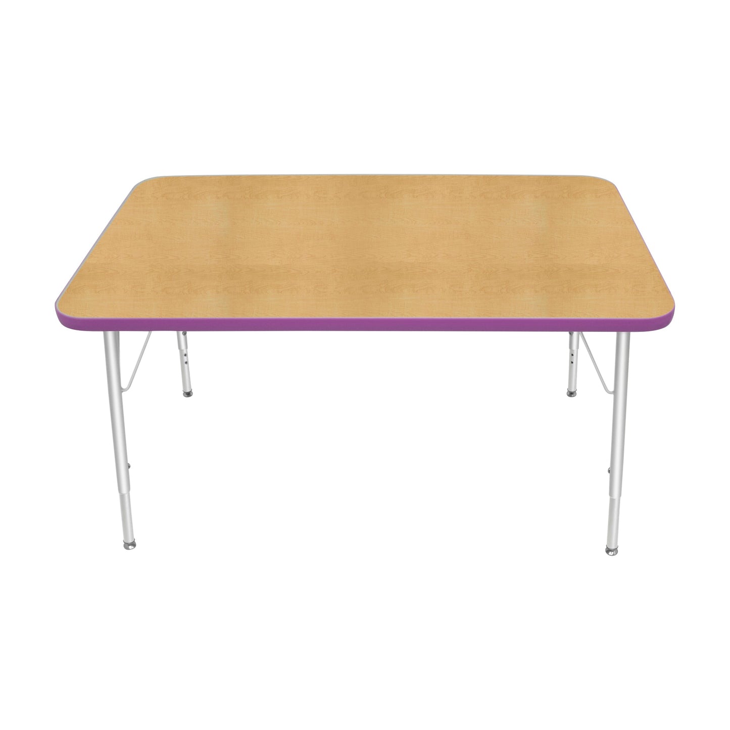 Mahar Creative Colors Small Rectangle Creative Colors Activity Table with Heavy Duty Laminate Top (30"W x 48"L x 22-30"H) - SchoolOutlet