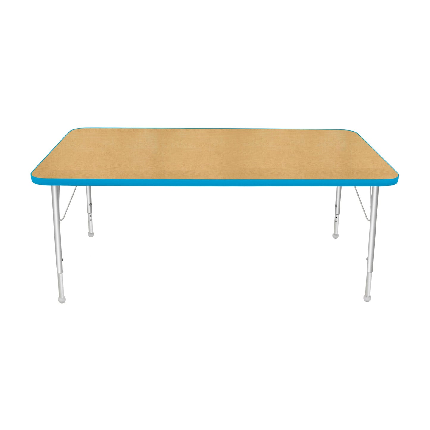 Mahar Creative Colors Large Rectangle Creative Colors Activity Table with Heavy Duty Laminate Top (30"W x 60"L x 22-30"H) - SchoolOutlet