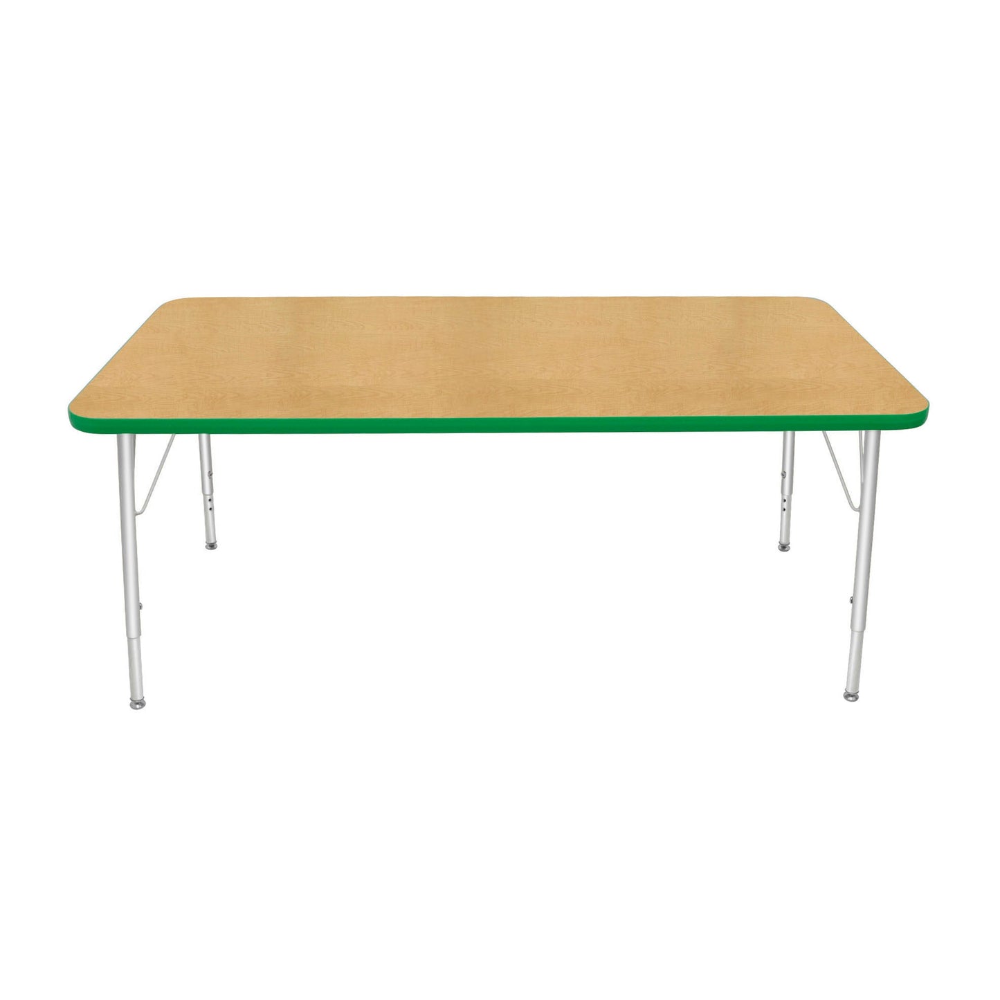 Mahar Creative Colors Large Rectangle Creative Colors Activity Table with Heavy Duty Laminate Top (30"W x 60"L x 22-30"H) - SchoolOutlet