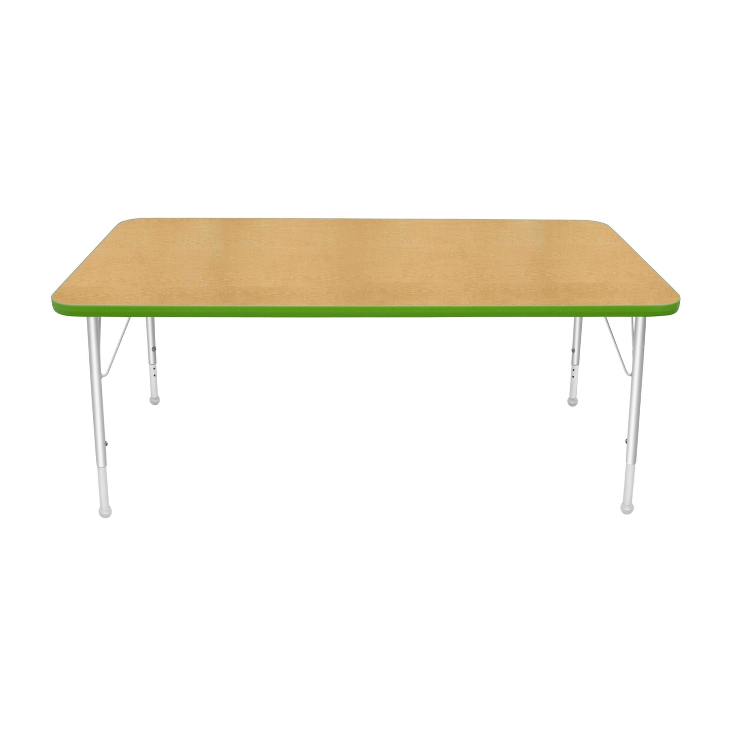 Mahar Creative Colors Large Rectangle Creative Colors Activity Table with Heavy Duty Laminate Top (30"W x 60"L x 22-30"H) - SchoolOutlet