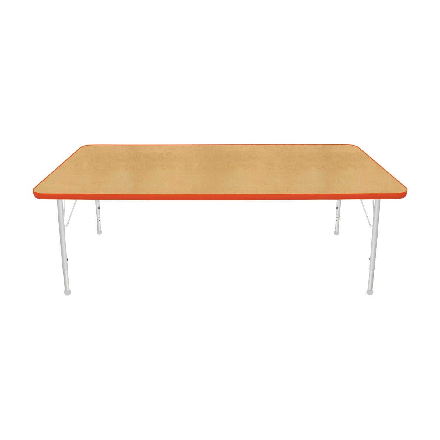 Mahar Creative Colors Large Rectangle Creative Colors Activity Table with Heavy Duty Laminate Top (36"W x 72"L x 22-30"H) - SchoolOutlet