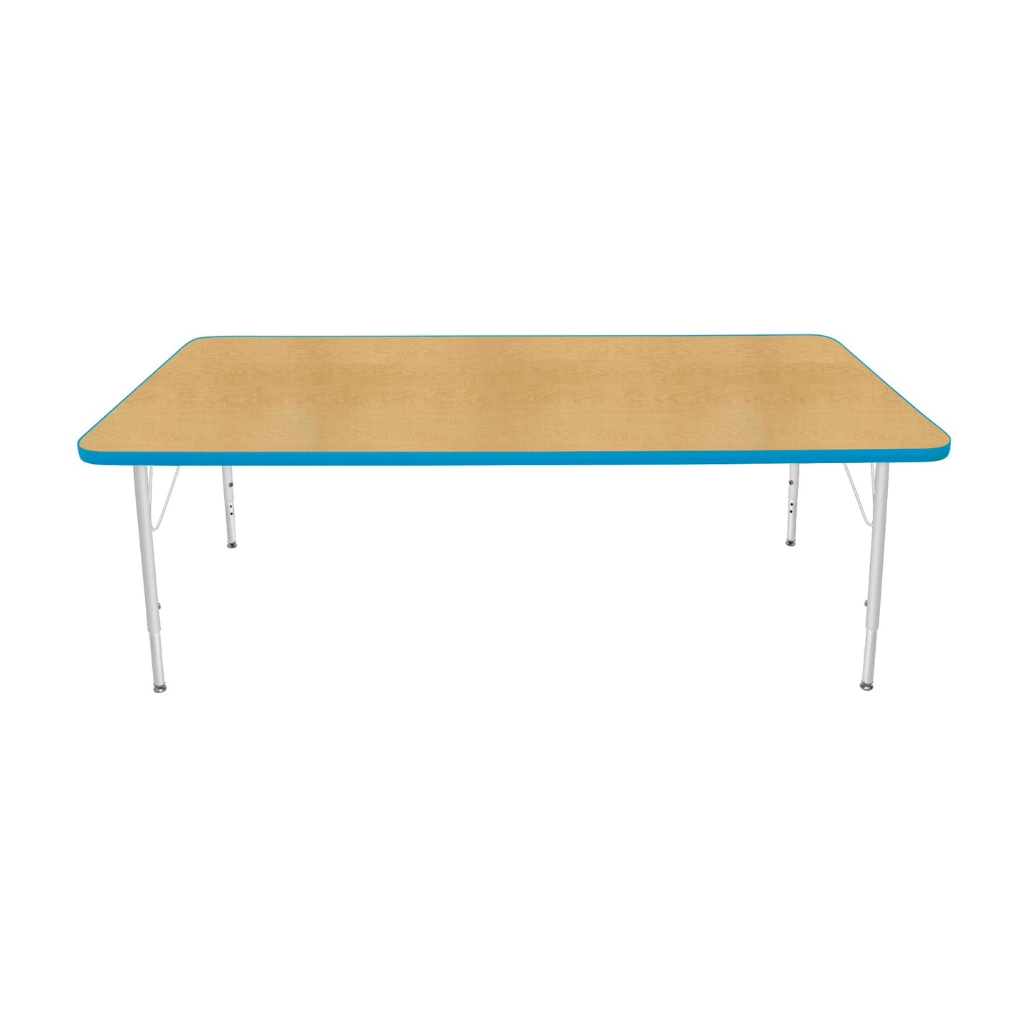 Mahar Creative Colors Large Rectangle Creative Colors Activity Table with Heavy Duty Laminate Top (36"W x 72"L x 22-30"H) - SchoolOutlet