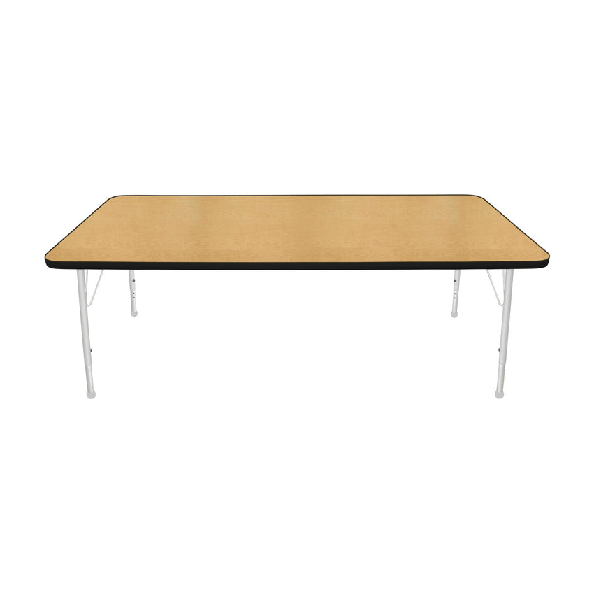 Mahar Creative Colors Large Rectangle Creative Colors Activity Table with Heavy Duty Laminate Top (36"W x 72"L x 22-30"H) - SchoolOutlet