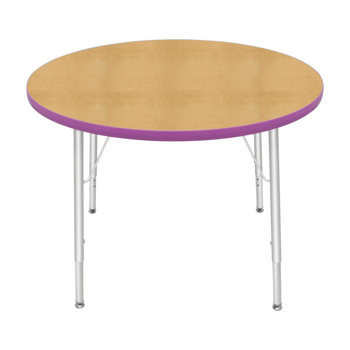 Mahar Creative Colors Large Round Creative Colors Activity Table with Heavy Duty Laminate Top (36" Diameter x 22-30"H) - SchoolOutlet