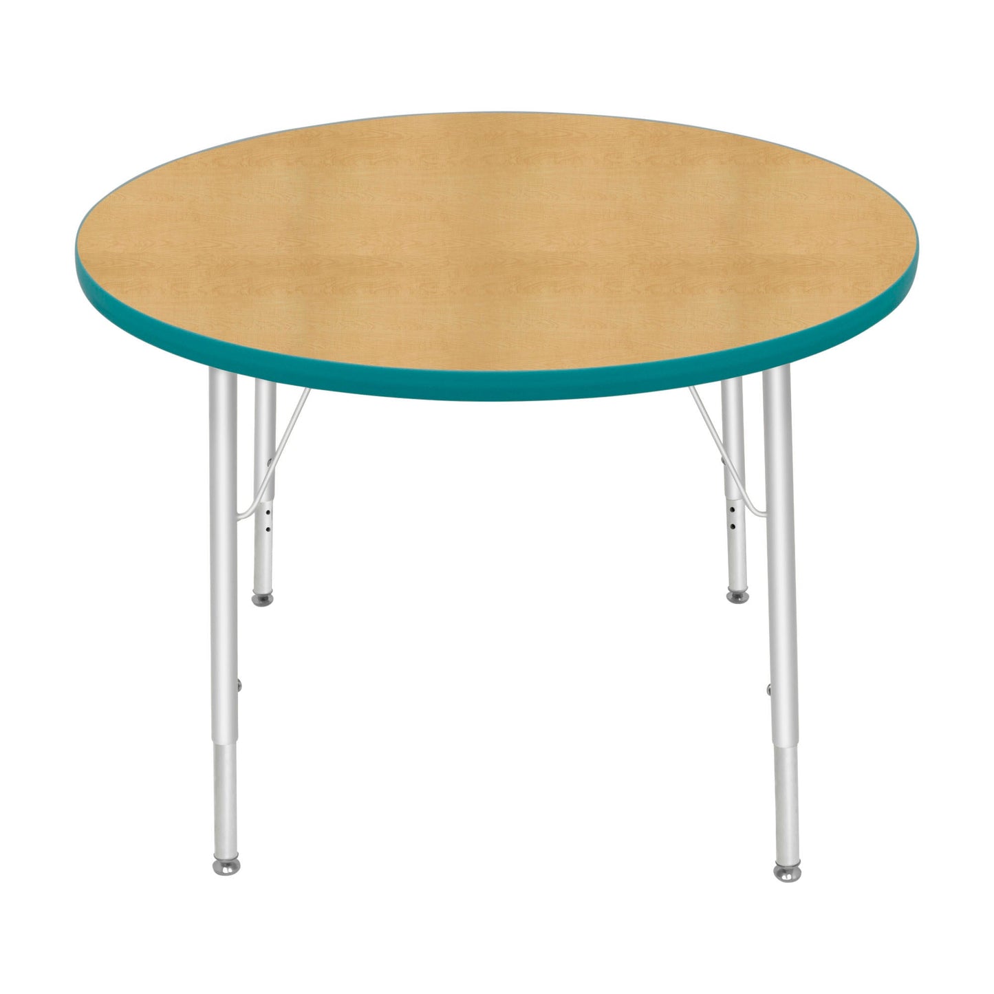 Mahar Creative Colors Large Round Creative Colors Activity Table with Heavy Duty Laminate Top (36" Diameter x 22-30"H) - SchoolOutlet