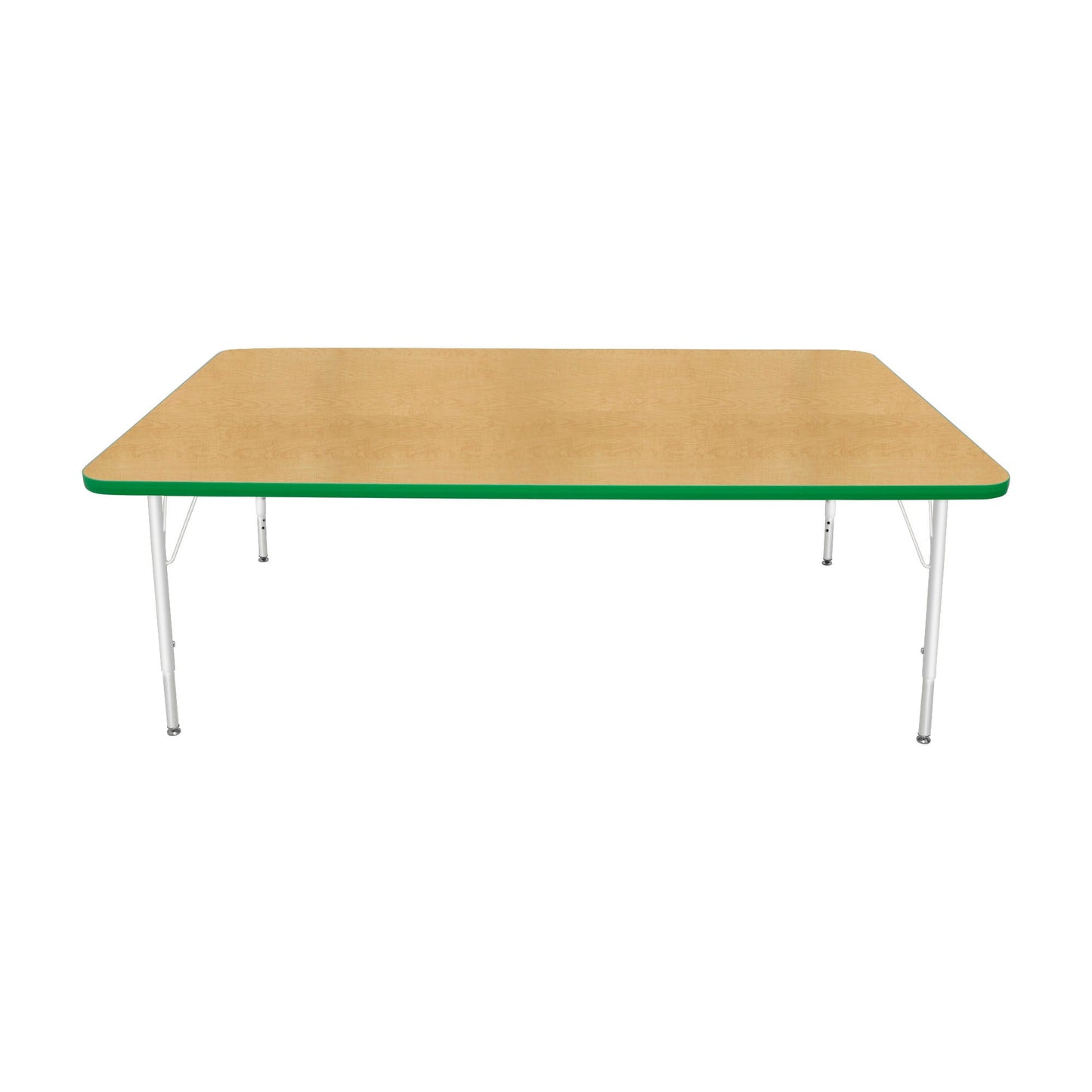 Mahar Creative Colors Large Rectangle Creative Colors Activity Table with Heavy Duty Laminate Top (42"W x 72"L x 22-30"H) - SchoolOutlet