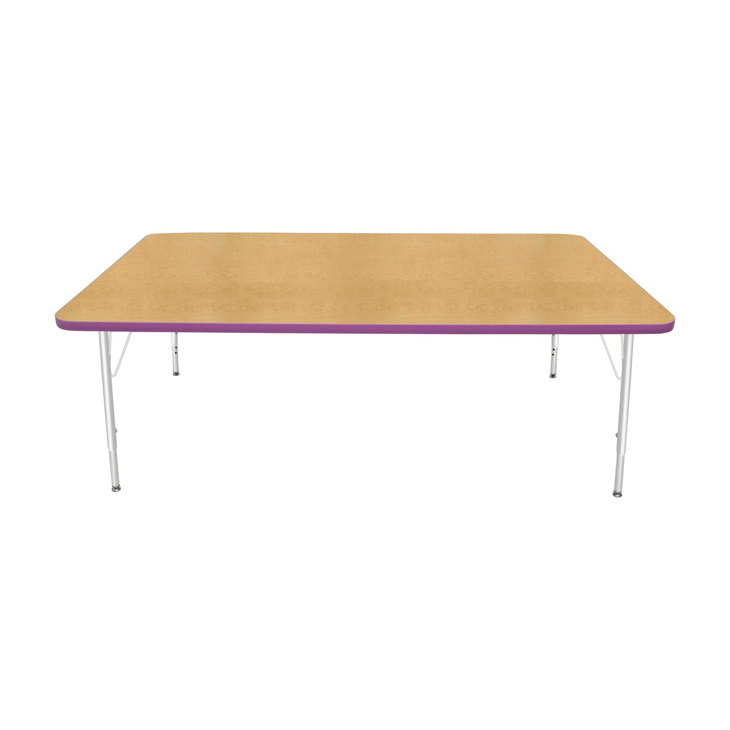 Mahar Creative Colors Large Rectangle Creative Colors Activity Table with Heavy Duty Laminate Top (42"W x 72"L x 22-30"H) - SchoolOutlet