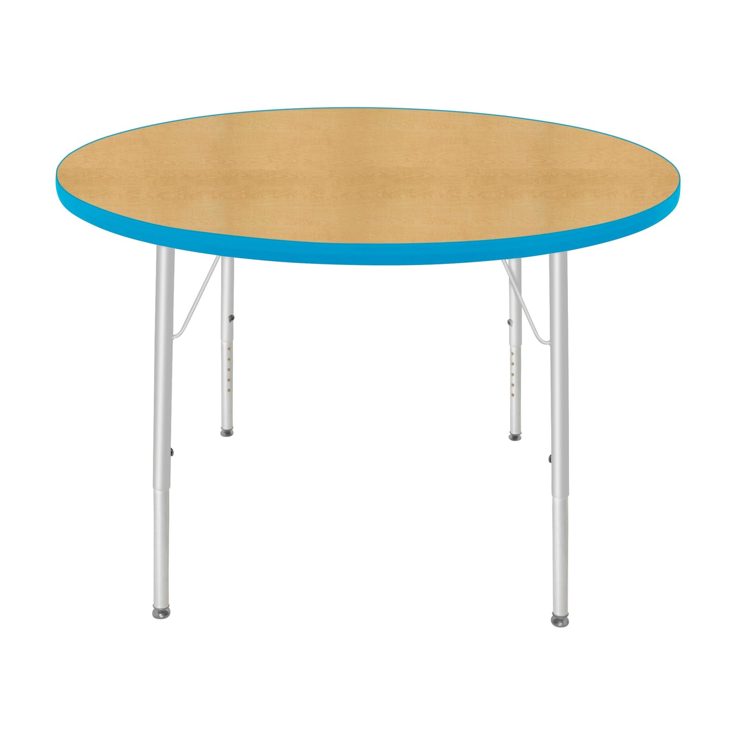 Mahar Creative Colors Large Round Creative Colors Activity Table with Heavy Duty Laminate Top (42" Diameter x 21-30"H) - SchoolOutlet