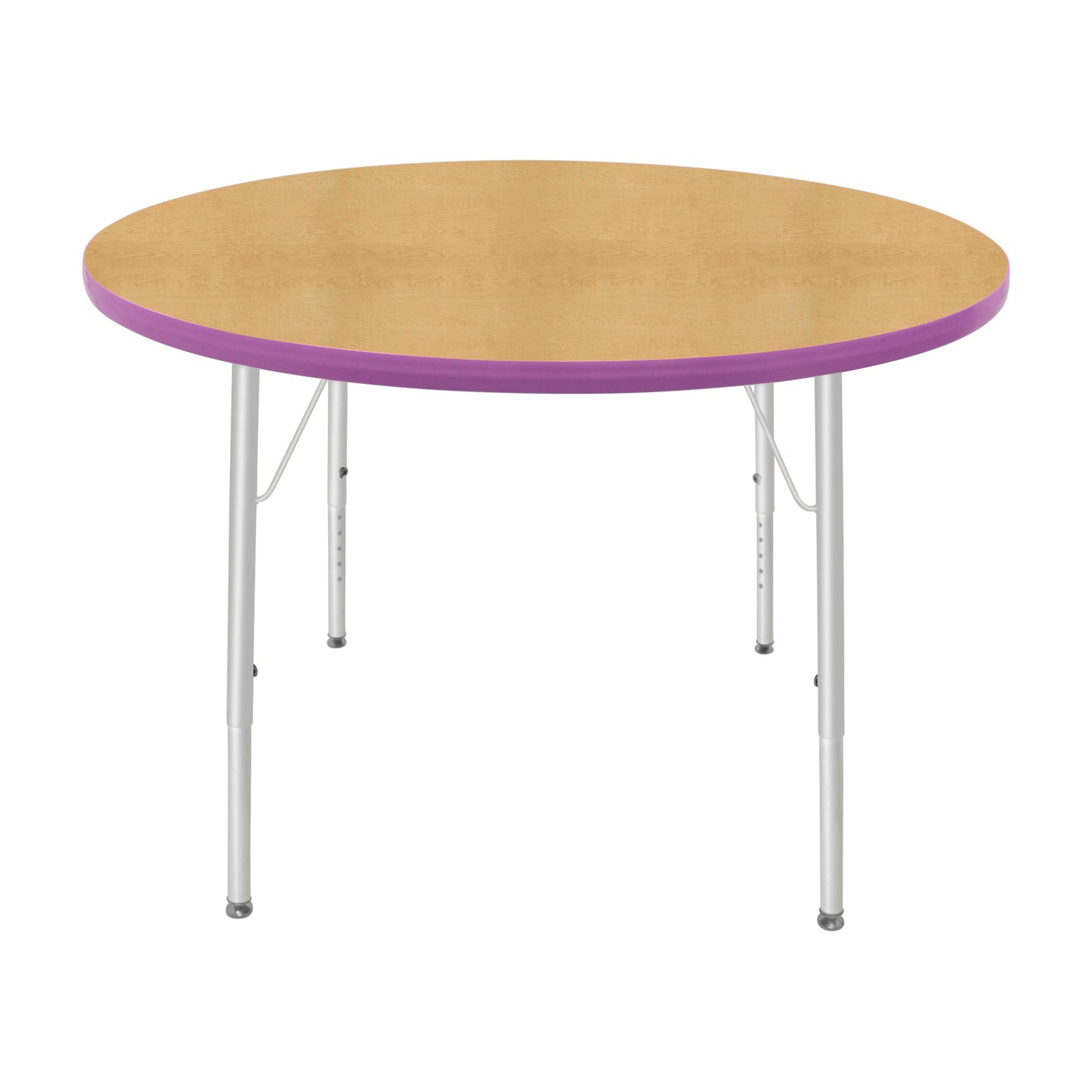 Mahar Creative Colors Large Round Creative Colors Activity Table with Heavy Duty Laminate Top (42" Diameter x 21-30"H) - SchoolOutlet