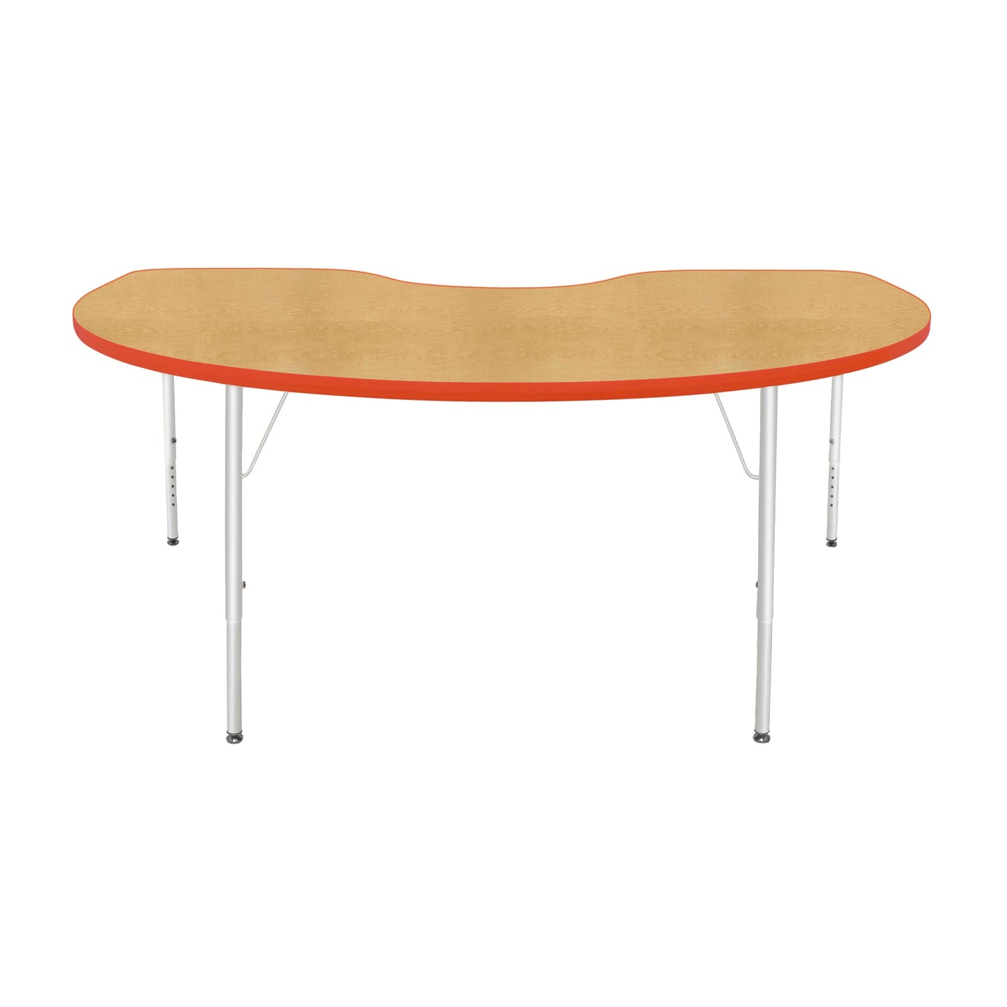 Mahar Creative Colors Kidney Creative Colors Activity Table with Heavy Duty Laminate Top (48"W x 72"L x 22-30"H) - SchoolOutlet