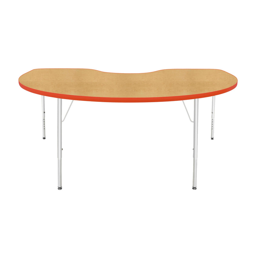 Mahar Creative Colors Kidney Creative Colors Activity Table with Heavy Duty Laminate Top (48"W x 72"L x 22-30"H) - SchoolOutlet