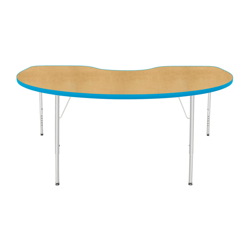 Mahar Creative Colors Kidney Creative Colors Activity Table with Heavy Duty Laminate Top (48"W x 72"L x 22-30"H) - SchoolOutlet