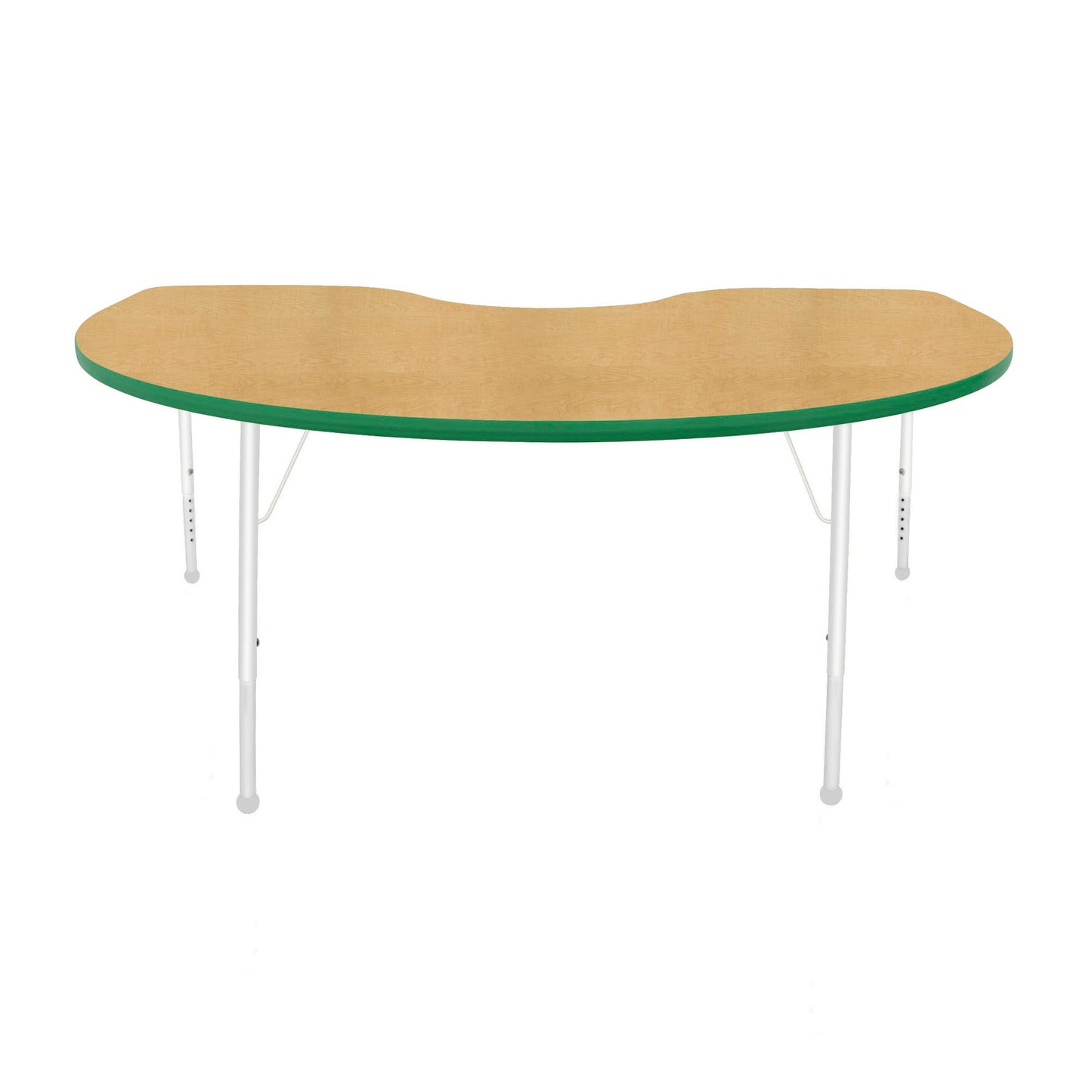 Mahar Creative Colors Kidney Creative Colors Activity Table with Heavy Duty Laminate Top (48"W x 72"L x 22-30"H) - SchoolOutlet