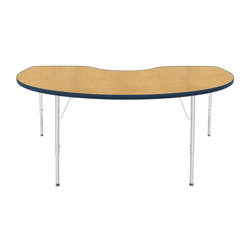 Mahar Creative Colors Kidney Creative Colors Activity Table with Heavy Duty Laminate Top (48"W x 72"L x 22-30"H) - SchoolOutlet