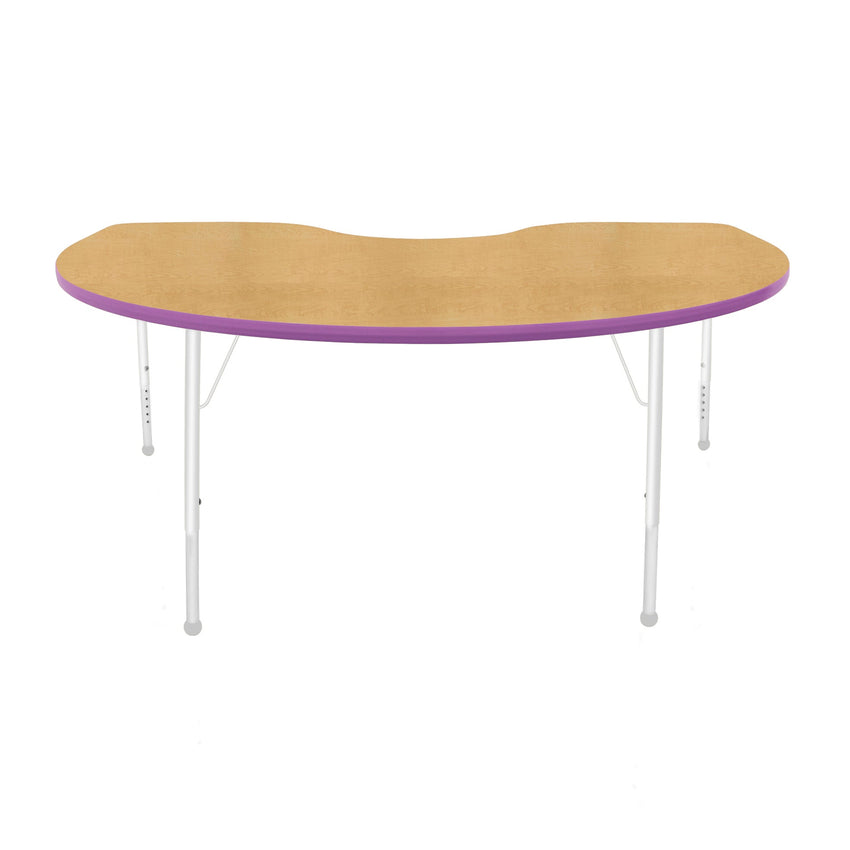 Mahar Creative Colors Kidney Creative Colors Activity Table with Heavy Duty Laminate Top (48"W x 72"L x 22-30"H) - SchoolOutlet