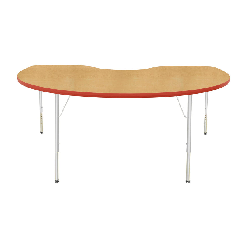 Mahar Creative Colors Kidney Creative Colors Activity Table with Heavy Duty Laminate Top (48"W x 72"L x 22-30"H) - SchoolOutlet