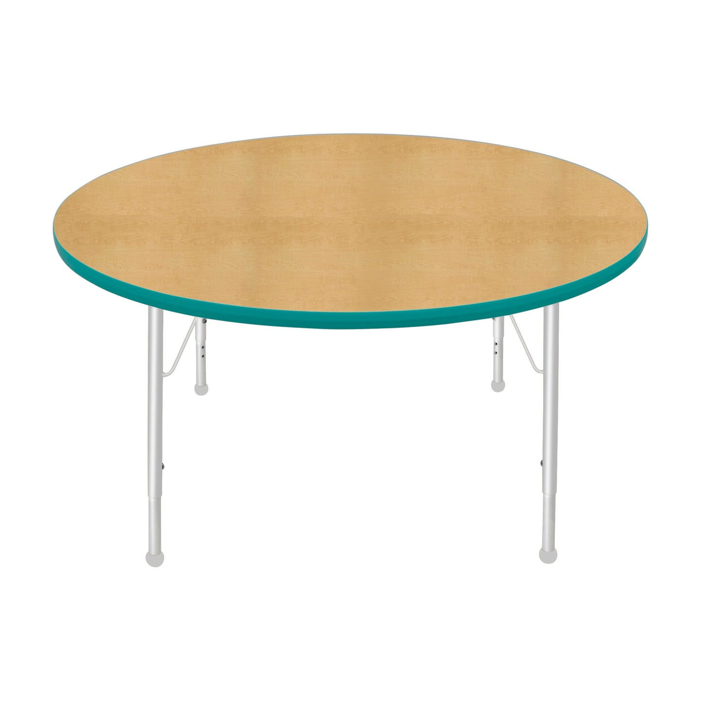 Mahar Creative Colors Large Round Creative Colors Activity Table with Heavy Duty Laminate Top (48" Diameter x 22-30"H) - SchoolOutlet