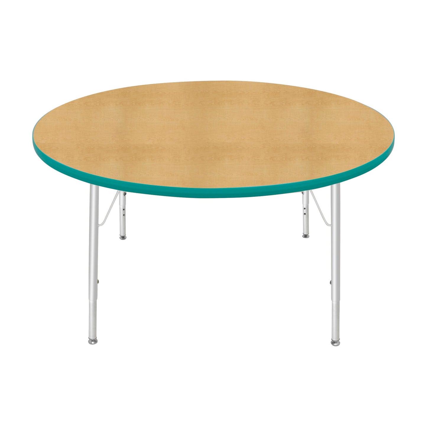 Mahar Creative Colors Large Round Creative Colors Activity Table with Heavy Duty Laminate Top (48" Diameter x 22-30"H) - SchoolOutlet