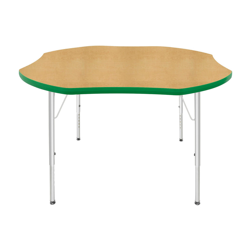 Mahar Creative Colors Shamrock Creative Colors Activity Table with Heavy Duty Laminate Top (48" Diameter x 21-30"H) - SchoolOutlet