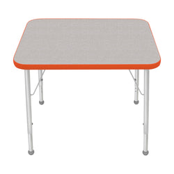 Mahar Creative Colors Small Rectangle Creative Colors Activity Table with Heavy Duty Laminate Top (24"W x 30"L x 21-30"H)