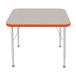 Mahar Creative Colors Small Rectangle Creative Colors Activity Table with Heavy Duty Laminate Top (24"W x 36"L x 22-30"H)