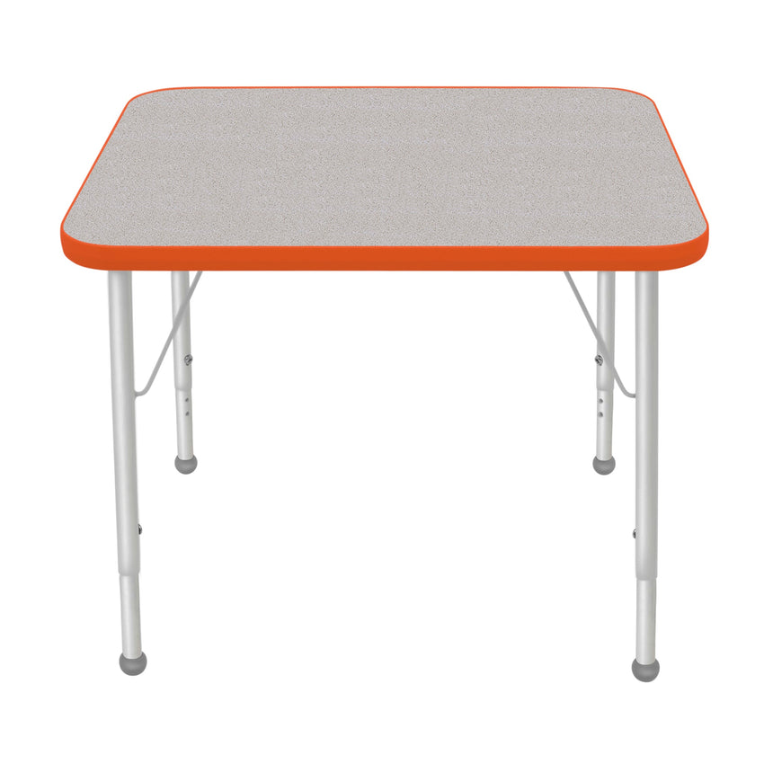 Mahar Creative Colors Small Rectangle Creative Colors Activity Table with Heavy Duty Laminate Top (24"W x 36"L x 22-30"H) - SchoolOutlet