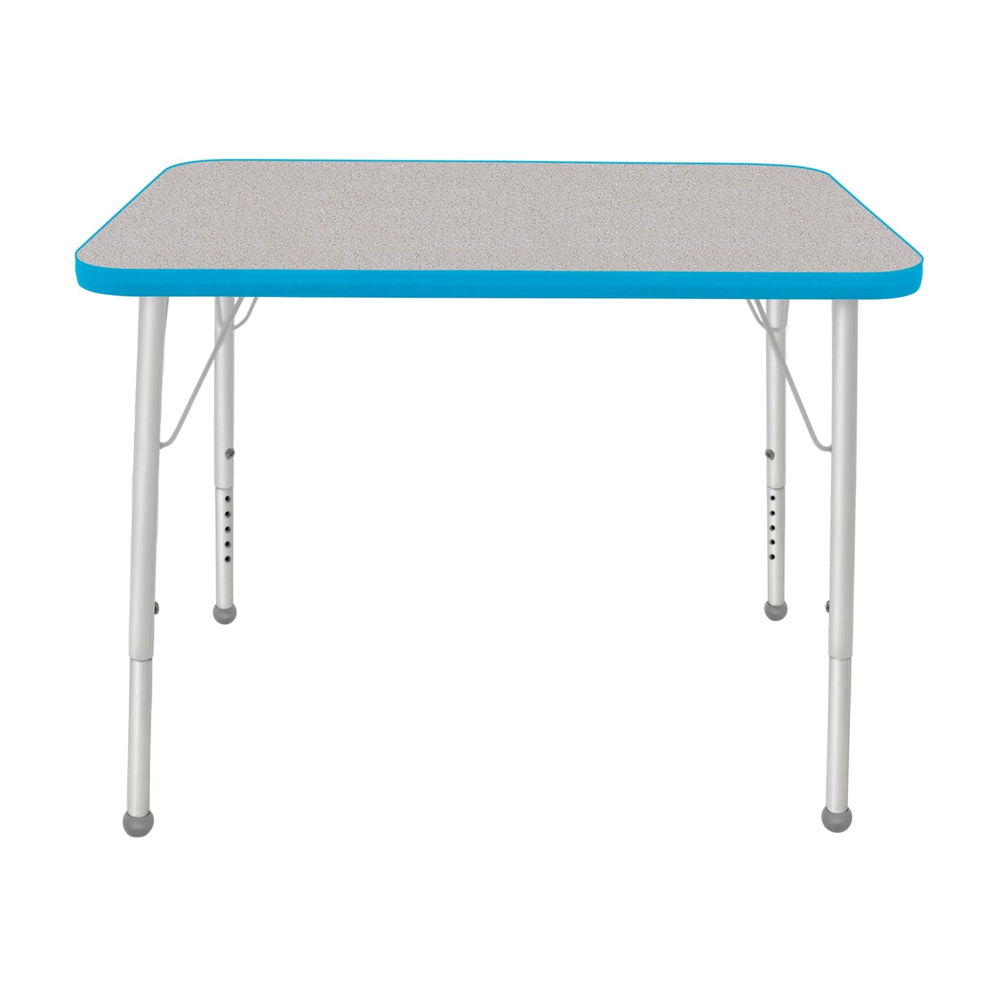 Mahar Creative Colors Small Rectangle Creative Colors Activity Table with Heavy Duty Laminate Top (24"W x 48"L x 22-30"H) - SchoolOutlet