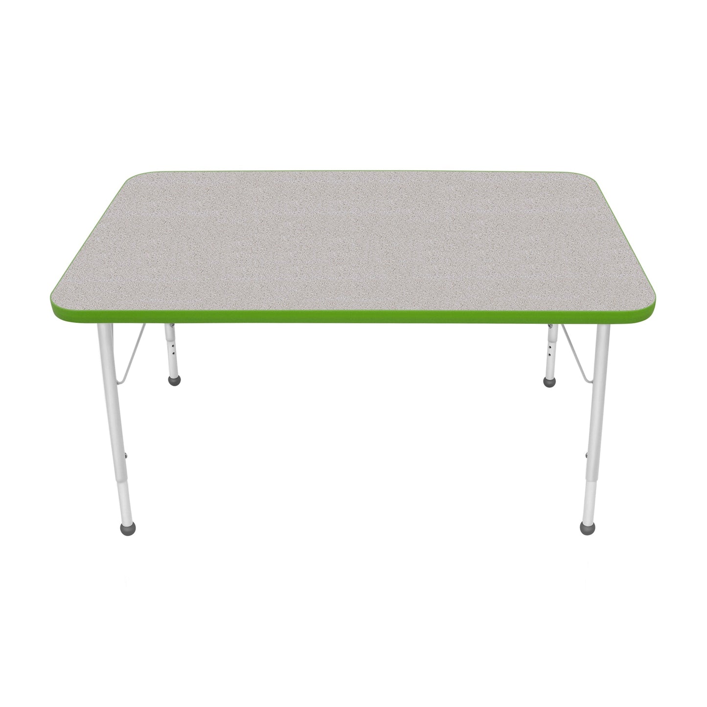 Mahar Creative Colors Small Rectangle Creative Colors Activity Table with Heavy Duty Laminate Top (30"W x 48"L x 22-30"H) - SchoolOutlet