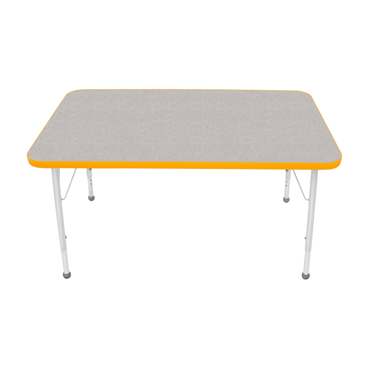 Mahar Creative Colors Small Rectangle Creative Colors Activity Table with Heavy Duty Laminate Top (30"W x 48"L x 22-30"H) - SchoolOutlet