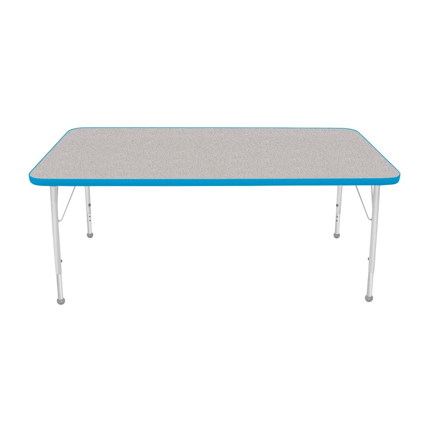 Mahar Creative Colors Large Rectangle Creative Colors Activity Table with Heavy Duty Laminate Top (30"W x 60"L x 22-30"H) - SchoolOutlet