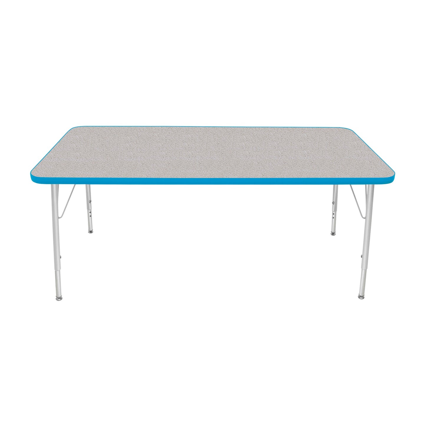 Mahar Creative Colors Large Rectangle Creative Colors Activity Table with Heavy Duty Laminate Top (30"W x 60"L x 22-30"H) - SchoolOutlet