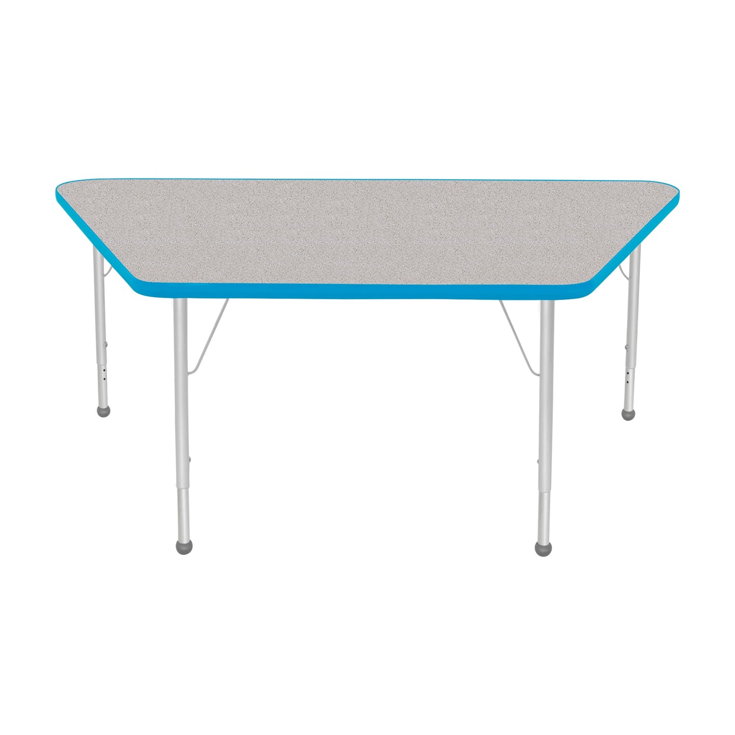 Mahar Creative Colors Large Trapezoid Creative Colors Activity Table with Heavy Duty Laminate Top (30"W x 60"L x 22-30"H) - SchoolOutlet