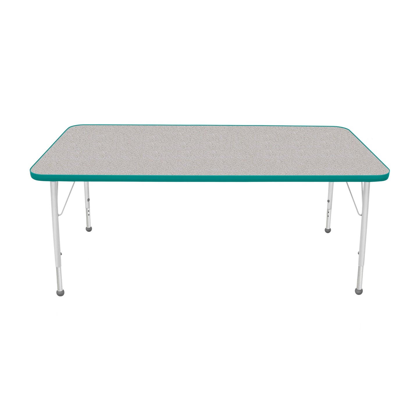 Mahar Creative Colors Large Rectangle Creative Colors Activity Table with Heavy Duty Laminate Top (30"W x 60"L x 22-30"H) - SchoolOutlet