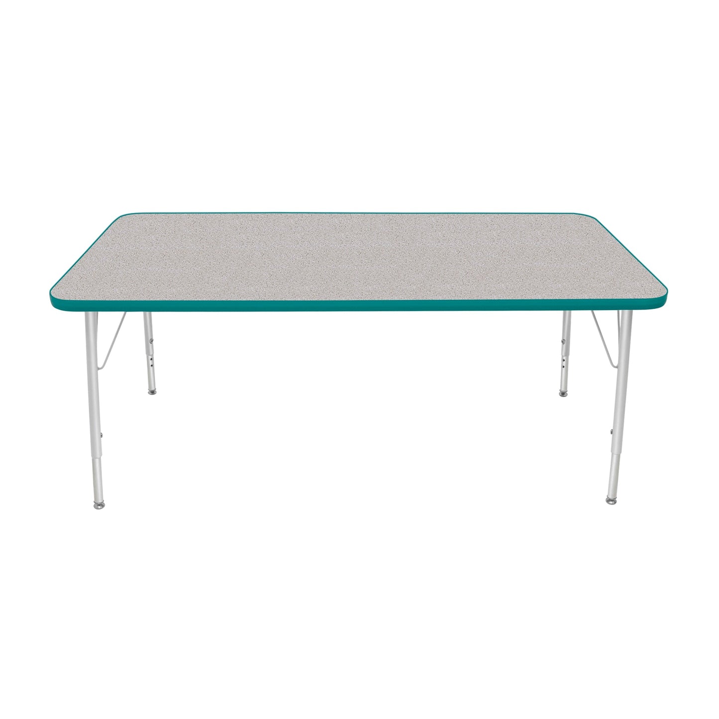 Mahar Creative Colors Large Rectangle Creative Colors Activity Table with Heavy Duty Laminate Top (30"W x 60"L x 22-30"H) - SchoolOutlet