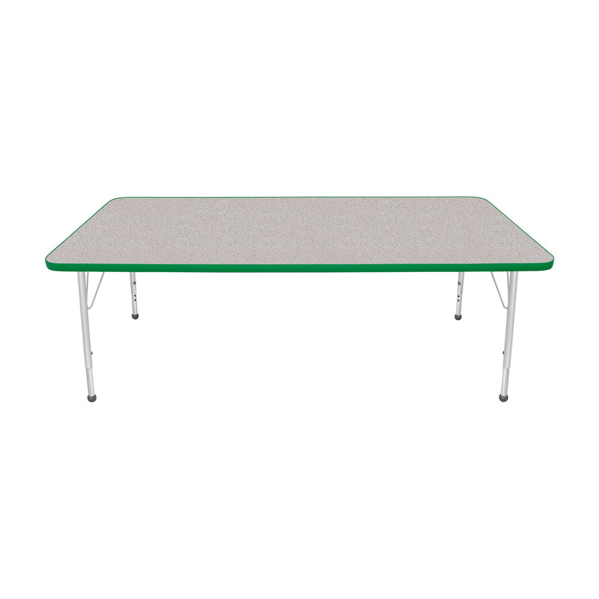 Mahar Creative Colors Large Rectangle Creative Colors Activity Table with Heavy Duty Laminate Top (36"W x 72"L x 22-30"H) - SchoolOutlet