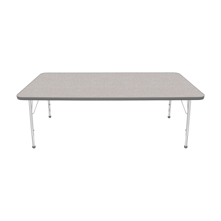 Mahar Creative Colors Large Rectangle Creative Colors Activity Table with Heavy Duty Laminate Top (36"W x 72"L x 22-30"H) - SchoolOutlet