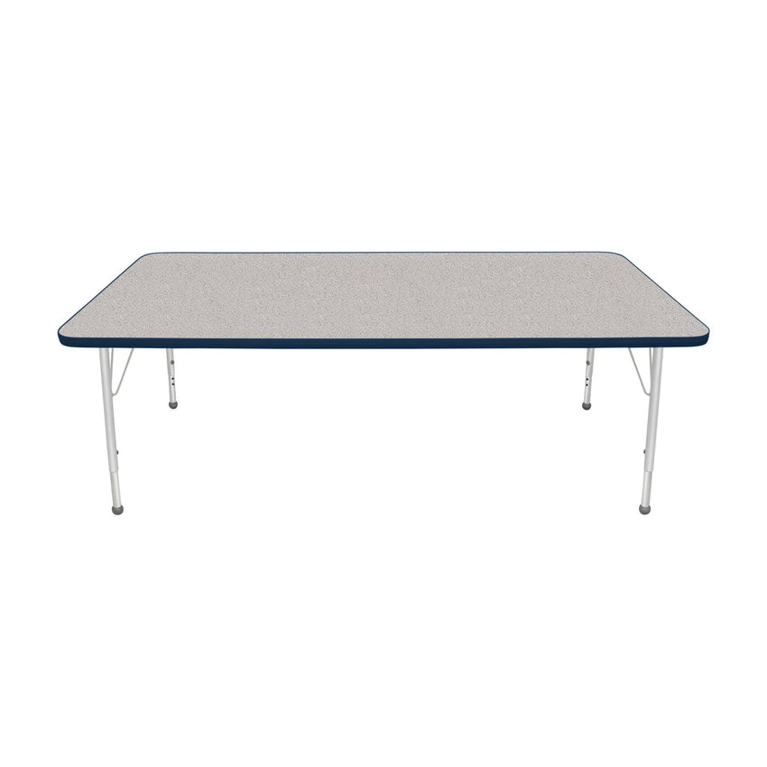 Mahar Creative Colors Large Rectangle Creative Colors Activity Table with Heavy Duty Laminate Top (36"W x 72"L x 22-30"H) - SchoolOutlet