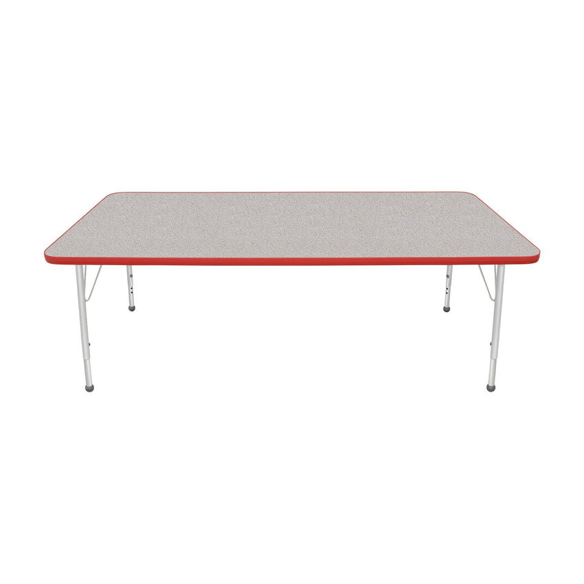 Mahar Creative Colors Large Rectangle Creative Colors Activity Table with Heavy Duty Laminate Top (36"W x 72"L x 22-30"H) - SchoolOutlet