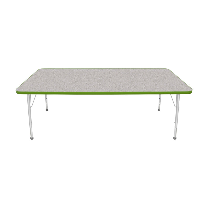 Mahar Creative Colors Large Rectangle Creative Colors Activity Table with Heavy Duty Laminate Top (36"W x 72"L x 22-30"H) - SchoolOutlet