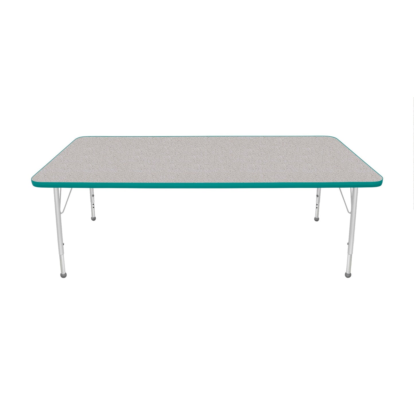 Mahar Creative Colors Large Rectangle Creative Colors Activity Table with Heavy Duty Laminate Top (36"W x 72"L x 22-30"H) - SchoolOutlet