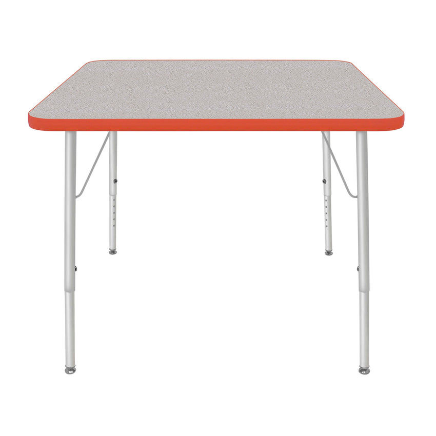 Mahar Creative Colors Large Square Creative Colors Activity Tables with Heavy Duty Laminate Top (36"W x 36"L x 21-30"H) - SchoolOutlet