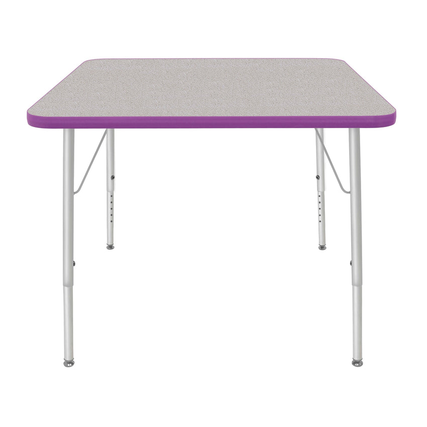 Mahar Creative Colors Large Square Creative Colors Activity Tables with Heavy Duty Laminate Top (36"W x 36"L x 21-30"H) - SchoolOutlet