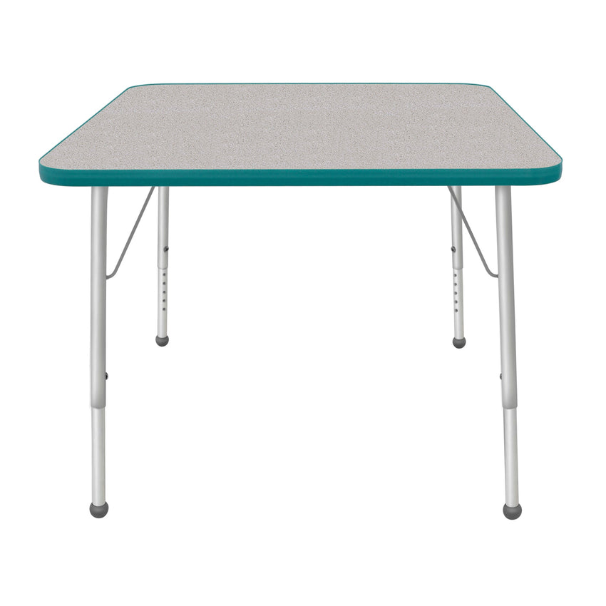 Mahar Creative Colors Large Square Creative Colors Activity Tables with Heavy Duty Laminate Top (36"W x 36"L x 21-30"H) - SchoolOutlet