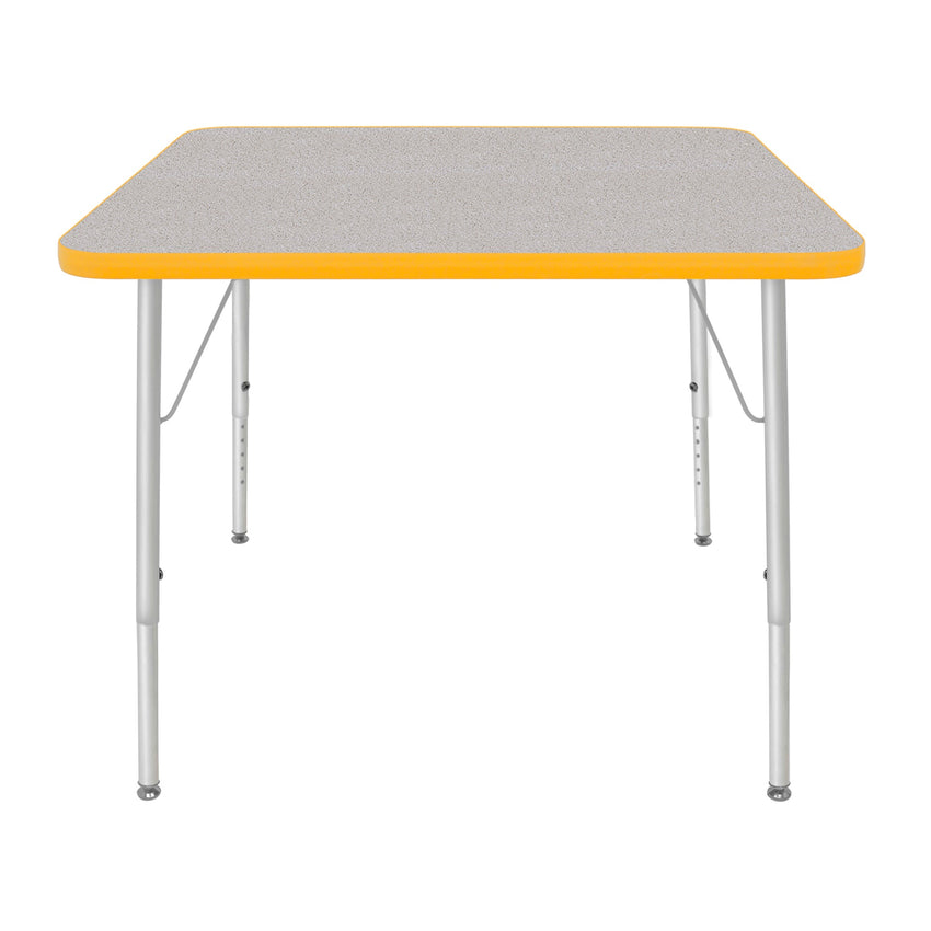 Mahar Creative Colors Large Square Creative Colors Activity Tables with Heavy Duty Laminate Top (36"W x 36"L x 21-30"H) - SchoolOutlet