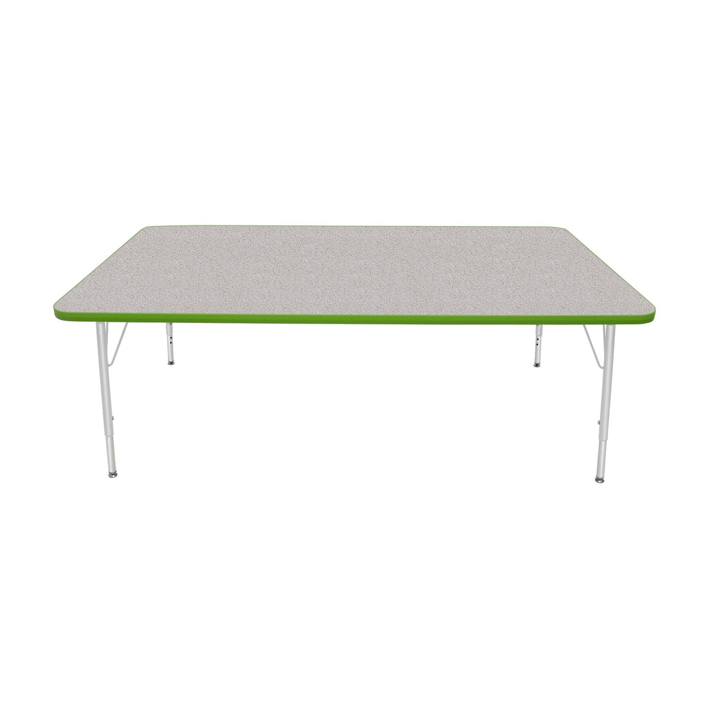 Mahar Creative Colors Large Rectangle Creative Colors Activity Table with Heavy Duty Laminate Top (42"W x 72"L x 22-30"H) - SchoolOutlet