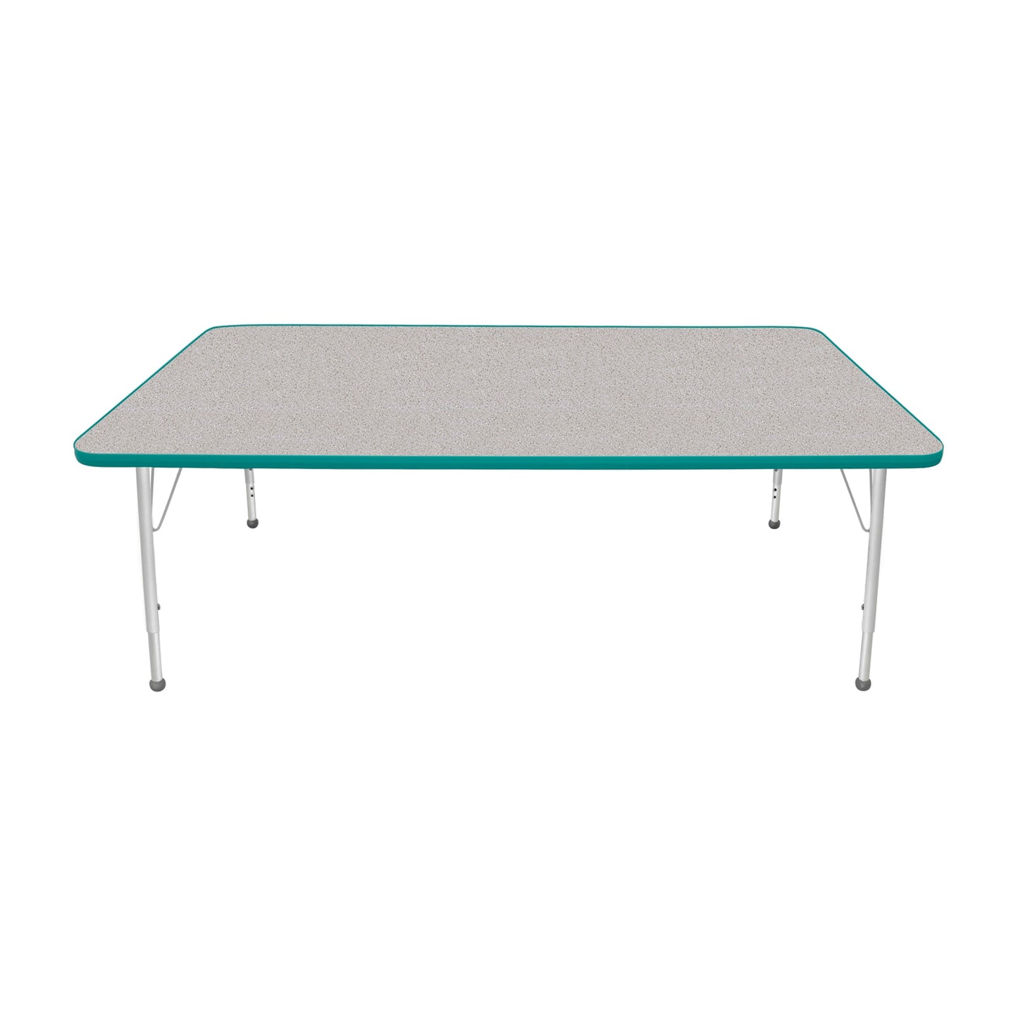 Mahar Creative Colors Large Rectangle Creative Colors Activity Table with Heavy Duty Laminate Top (42"W x 72"L x 22-30"H) - SchoolOutlet