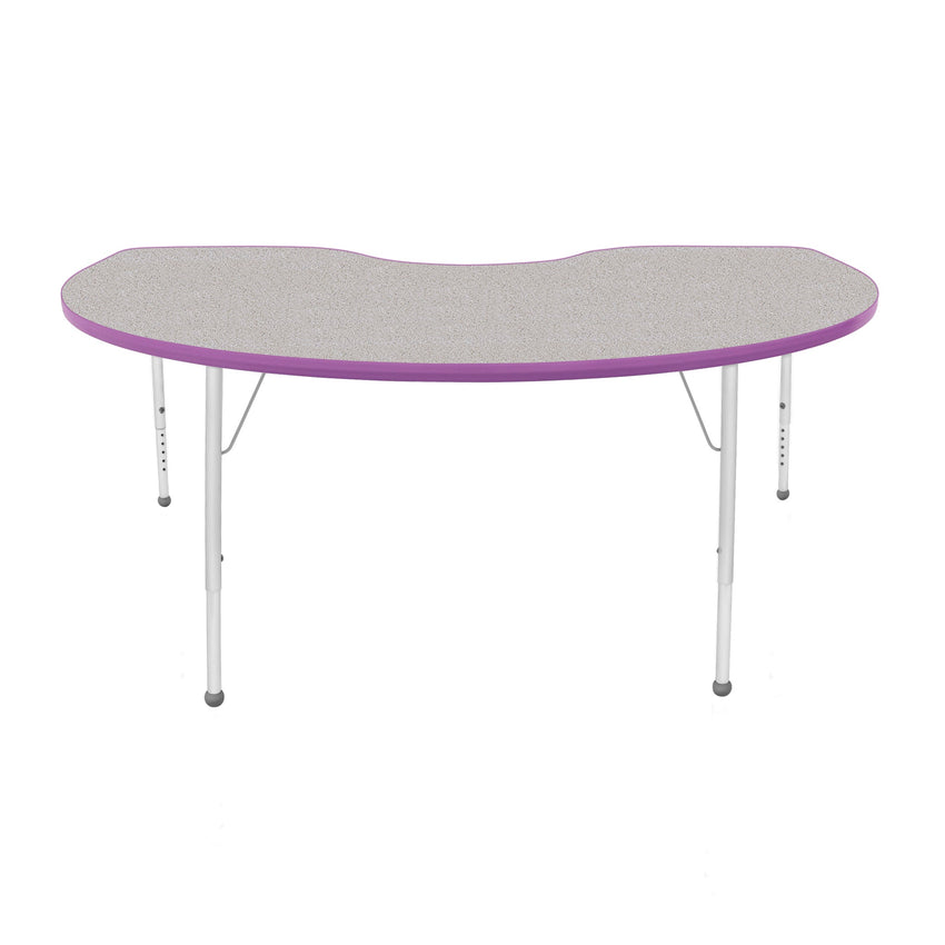 Mahar Creative Colors Kidney Creative Colors Activity Table with Heavy Duty Laminate Top (48"W x 72"L x 22-30"H) - SchoolOutlet