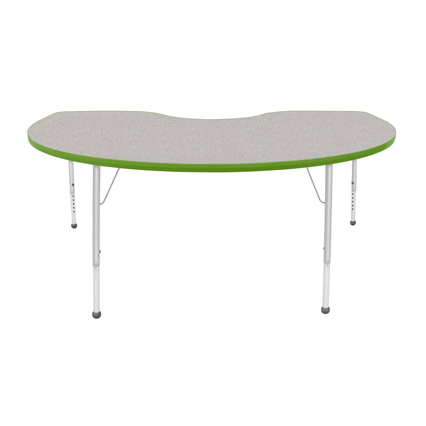 Mahar Creative Colors Kidney Creative Colors Activity Table with Heavy Duty Laminate Top (48"W x 72"L x 22-30"H) - SchoolOutlet