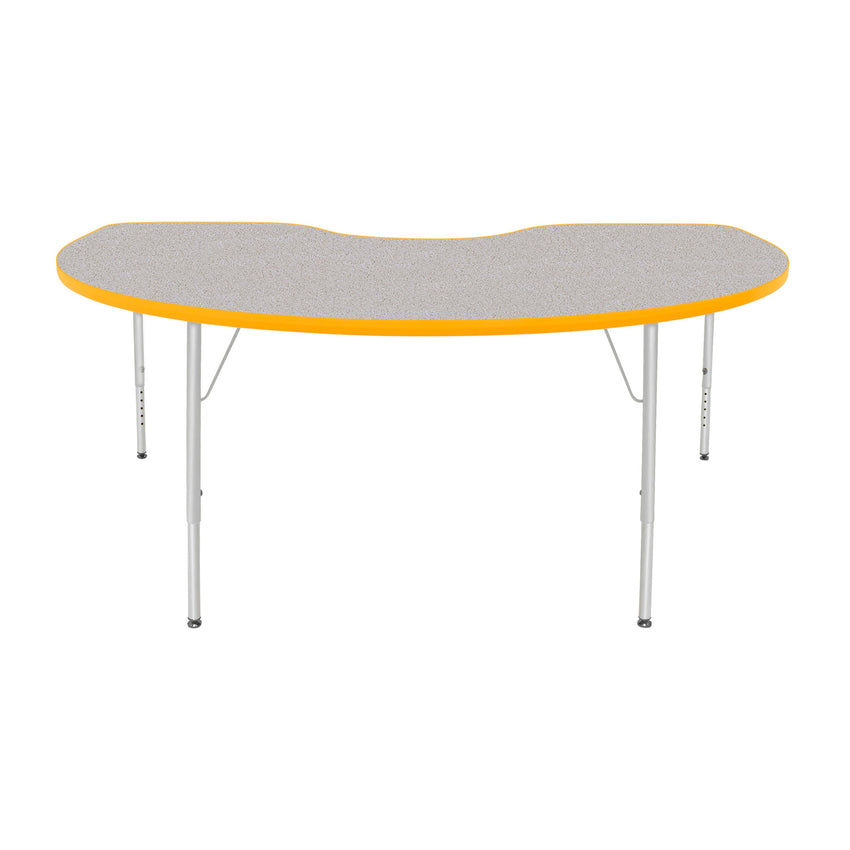 Mahar Creative Colors Kidney Creative Colors Activity Table with Heavy Duty Laminate Top (48"W x 72"L x 22-30"H) - SchoolOutlet