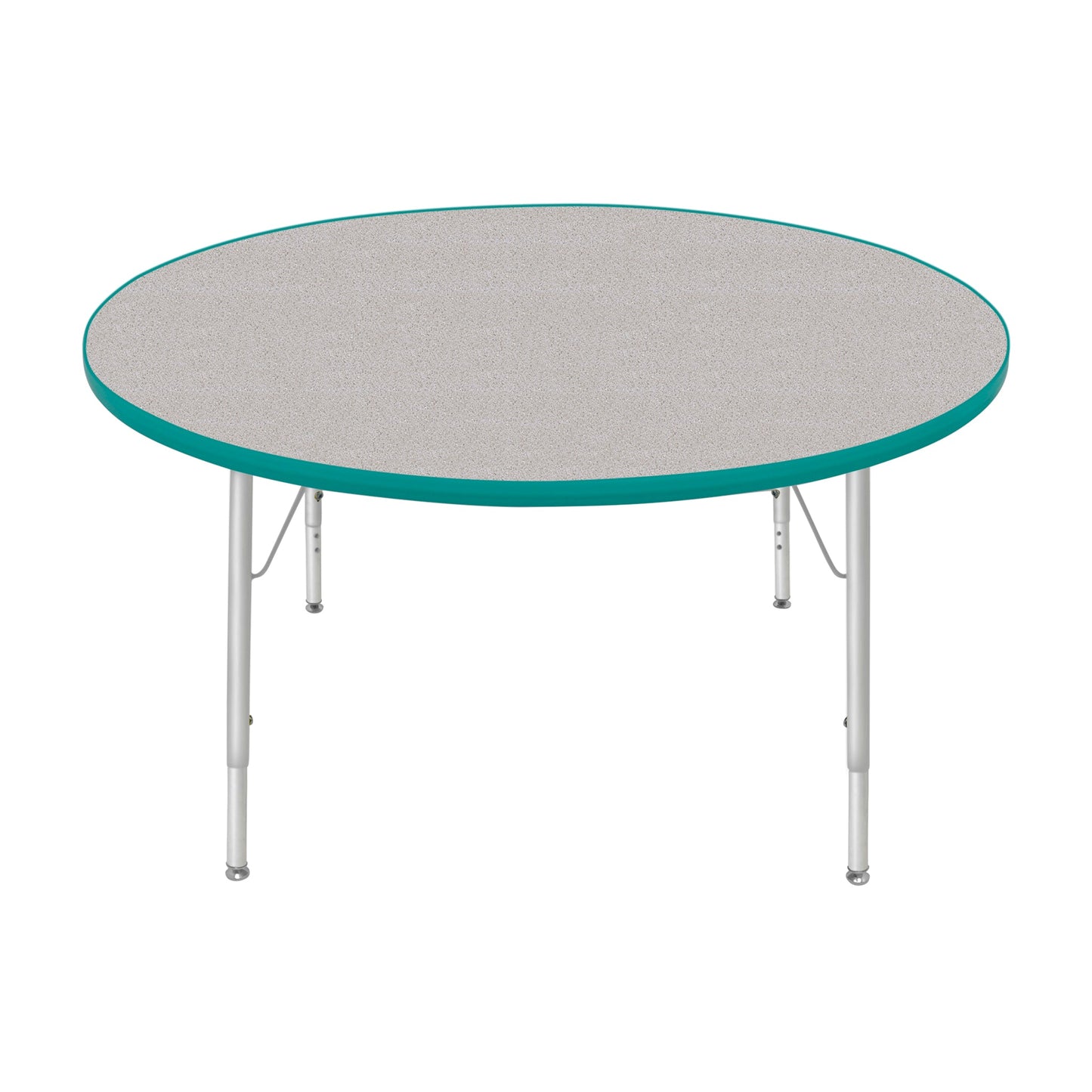 Mahar Creative Colors Large Round Creative Colors Activity Table with Heavy Duty Laminate Top (48" Diameter x 22-30"H) - SchoolOutlet